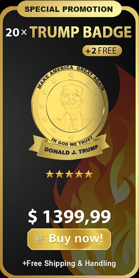 buy 20x donald patriot trump badge